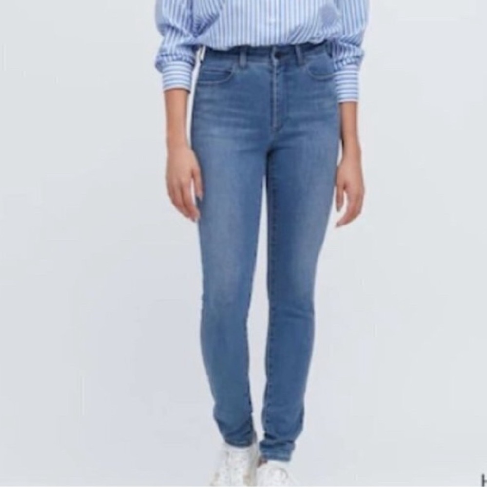 Uniqlo High Rise Skinny Straight Jeans 25
